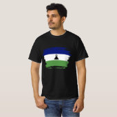 Flagge Lesothos T-Shirt (Vorne ganz)