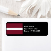 Flagge Lettlands (Insitu)