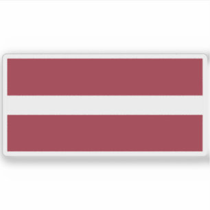 Flagge Lettlands Aufkleber