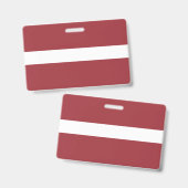 Flagge Lettlands Ausweis (Vorder- & Rückseite)