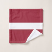 Flagge Lettlands Badhandtuch Set (Waschlappen)