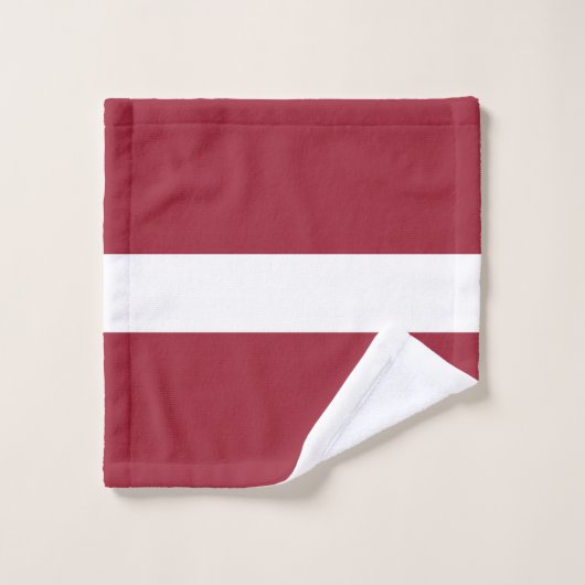 Flagge Lettlands Badhandtuch Set (Waschlappen)