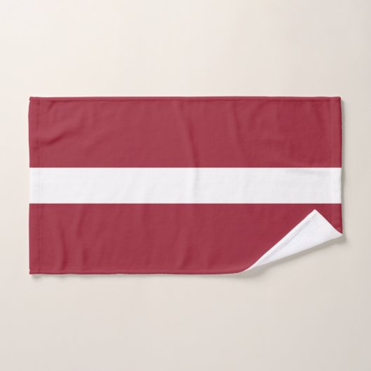 Flagge Lettlands Badhandtuch Set (Handtuch)