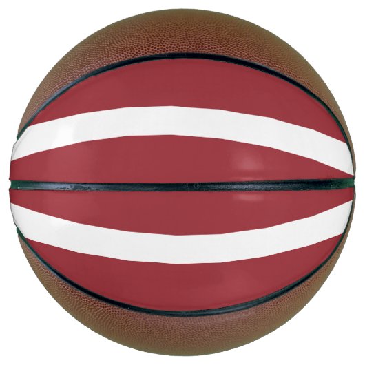 Flagge Lettlands Basketball (Vorderseite)