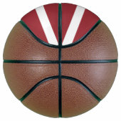 Flagge Lettlands Basketball (Rechts)