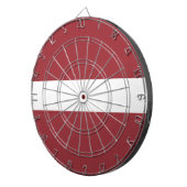 Flagge Lettlands Dartscheibe (Vorderseite rechts)