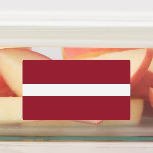 Flagge Lettlands Etiketten (Befestigt)