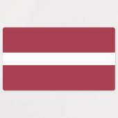 Flagge Lettlands Etiketten (Design 2)