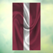 Flagge Lettlands Fensteraufkleber (Blatt 3)