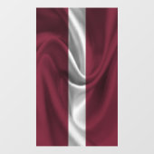 Flagge Lettlands Fensteraufkleber (Blatt)