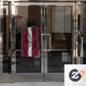 Flagge Lettlands Fensteraufkleber (Büro Tür)