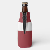 Flagge Lettlands Flaschenkühler (Flasche Rückseite)