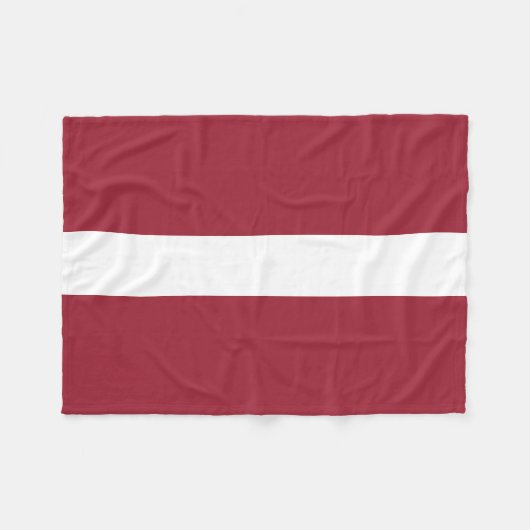 Flagge Lettlands Fleecedecke (Vorderseite (Horizontal))