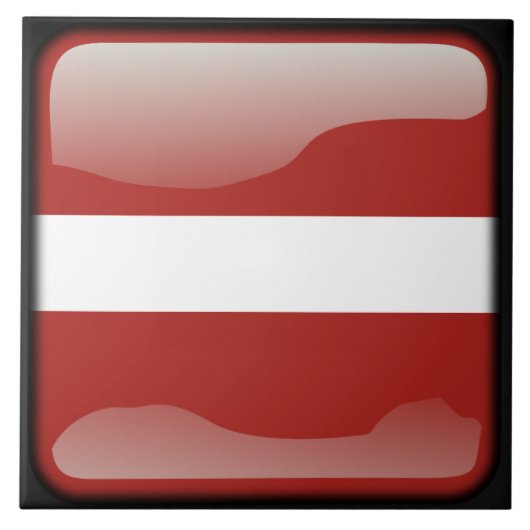Flagge Lettlands Fliese (Vorderseite)