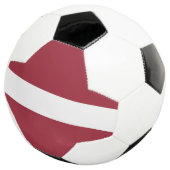 Flagge Lettlands Fußball (Dreiviertel)