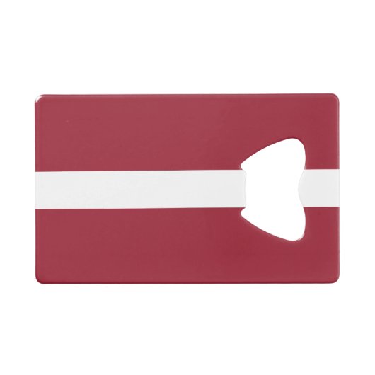 Flagge Lettlands Geldbeutel Flaschenöffner (Vorderseite (Horizontal))