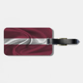 Flagge Lettlands Gepäckanhänger (Rückseite horizontal)