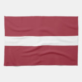 Flagge Lettlands Geschirrtuch (Horizontal)