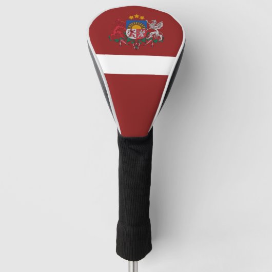 Flagge Lettlands Golf Headcover (Vorderseite)