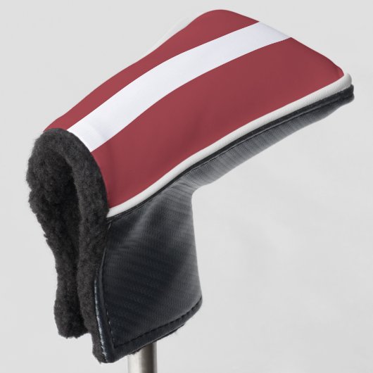 Flagge Lettlands Golf Headcover (3/4 Vorderseite)