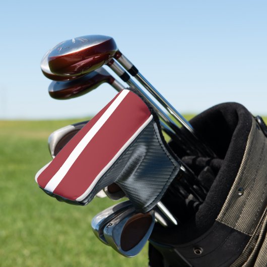 Flagge Lettlands Golf Headcover (In Situ)