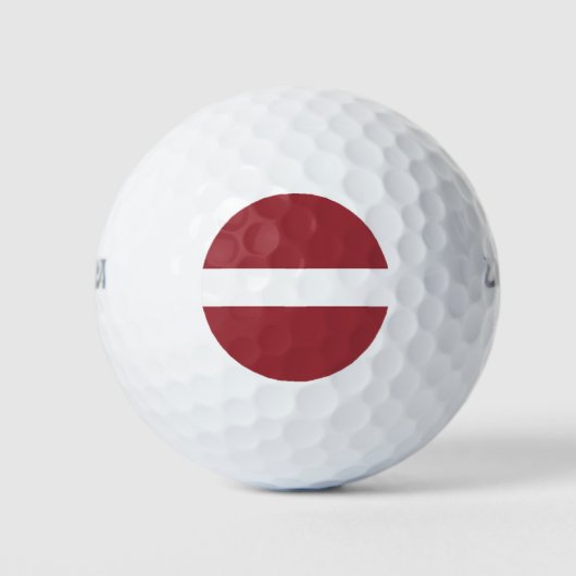 Flagge Lettlands Golfball (Vorderseite)