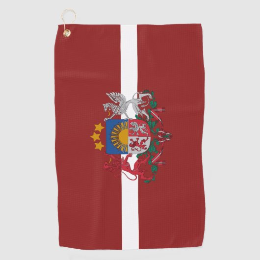 Flagge Lettlands Golfhandtuch (Vorderseite)
