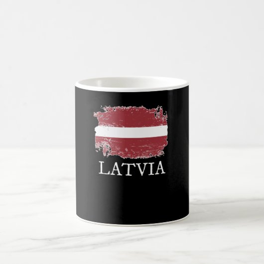 Flagge Lettlands Kaffeetasse (Mittel)