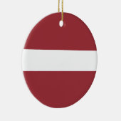 Flagge Lettlands Keramik Ornament (Rechts)