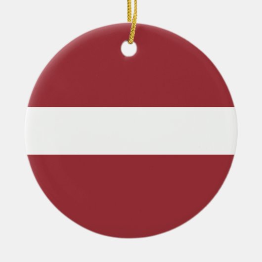 Flagge Lettlands Keramik Ornament (Vorne)