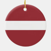 Flagge Lettlands Keramik Ornament (Hinten)