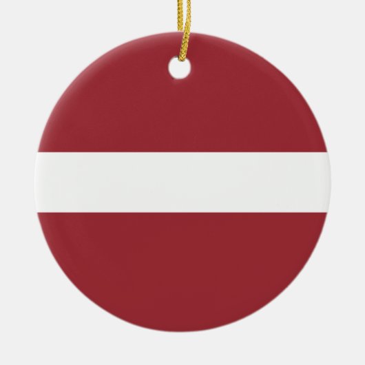 Flagge Lettlands Keramik Ornament (Vorne)