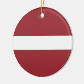 Flagge Lettlands Keramik Ornament (Links)
