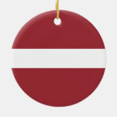 Flagge Lettlands Keramik Ornament (Hinten)
