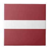 Flagge Lettlands Keramik Tile Fliese (Vorderseite)