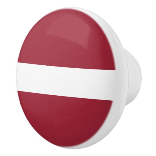 Flagge Lettlands Keramikknauf (Rechts)