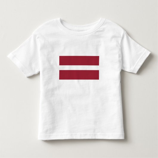 Flagge Lettlands Kleinkind T-shirt (Vorderseite)