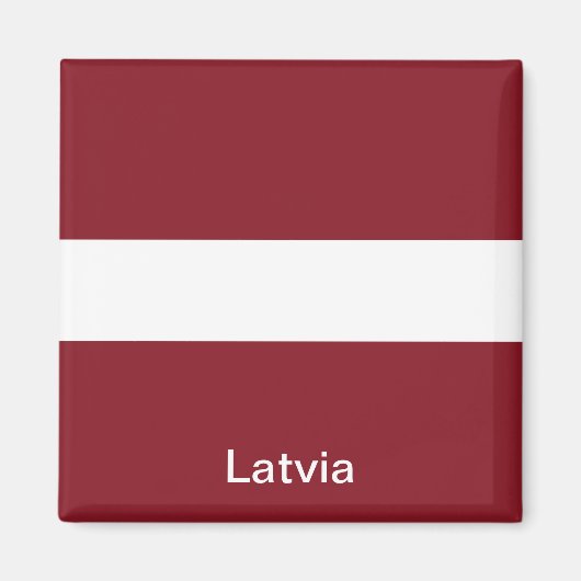 Flagge Lettlands Magnet (Vorne)
