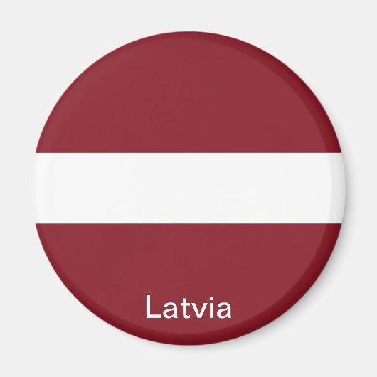 Flagge Lettlands Magnet (Vorne)