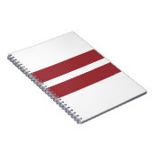 Flagge Lettlands Notizblock (Rechte Seite)