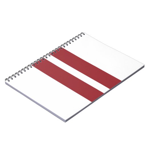 Flagge Lettlands Notizblock (Linke Seite)