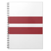 Flagge Lettlands Notizblock (Vorderseite)