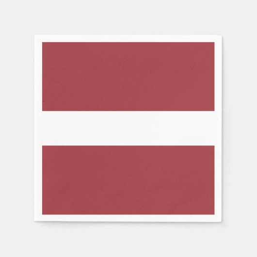 Flagge Lettlands Papier Napkins Serviette (Vorderseite)