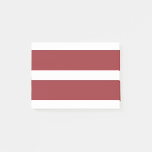 Flagge Lettlands Post-it Klebezettel (Vorderseite)
