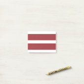 Flagge Lettlands Post-it Klebezettel (Auf Schreibtisch)
