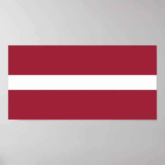 Flagge Lettlands Poster (Vorne)