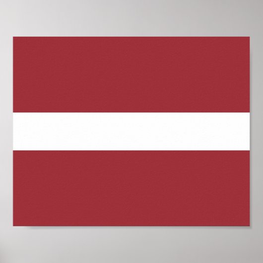 Flagge Lettlands Poster (Vorne)