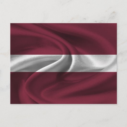 Flagge Lettlands Postkarte (Vorderseite)