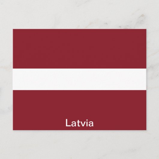 Flagge Lettlands Postkarte (Vorderseite)