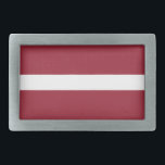Flagge Lettlands Rechteckige Gürtelschnalle<br><div class="desc">Patriotische Flagge Lettlands.</div>